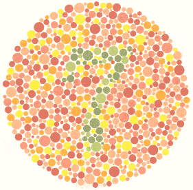 Eye Color Vision Test Chart